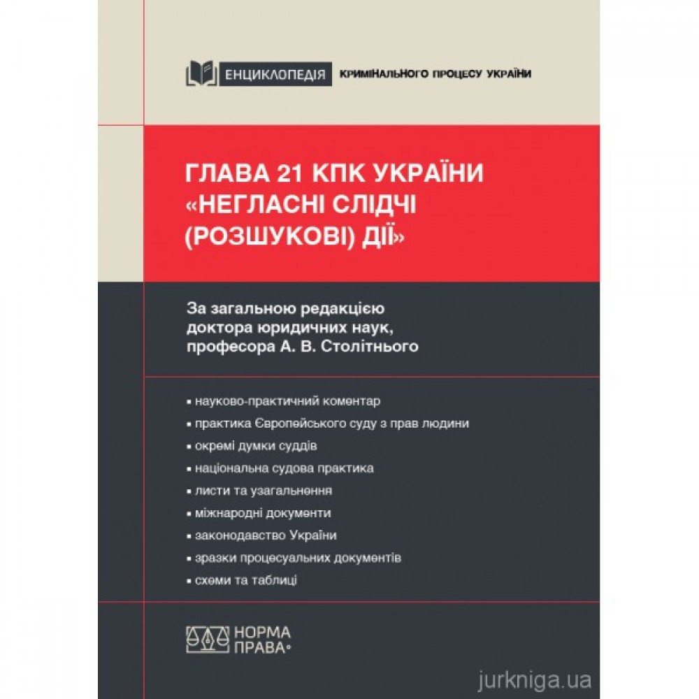 Глава 21 КПК України «Негласні слідчі (розшукові) дії»