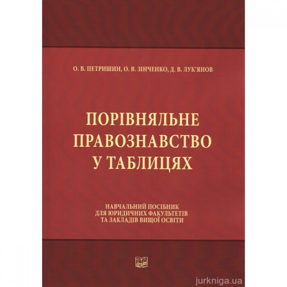 Порівняльне правознавство у таблицях