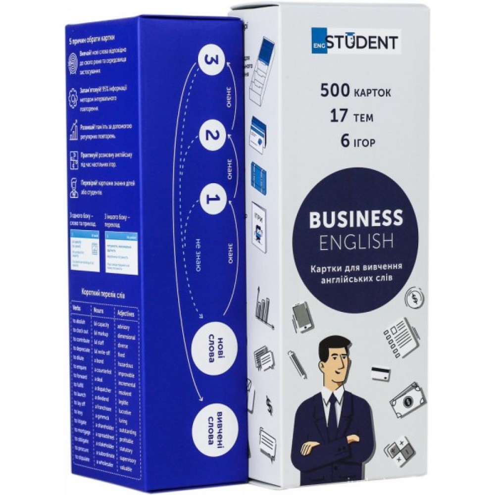 Business English. Картки для вивчення англійських слів Business English. Картки для вивчення англійських слів