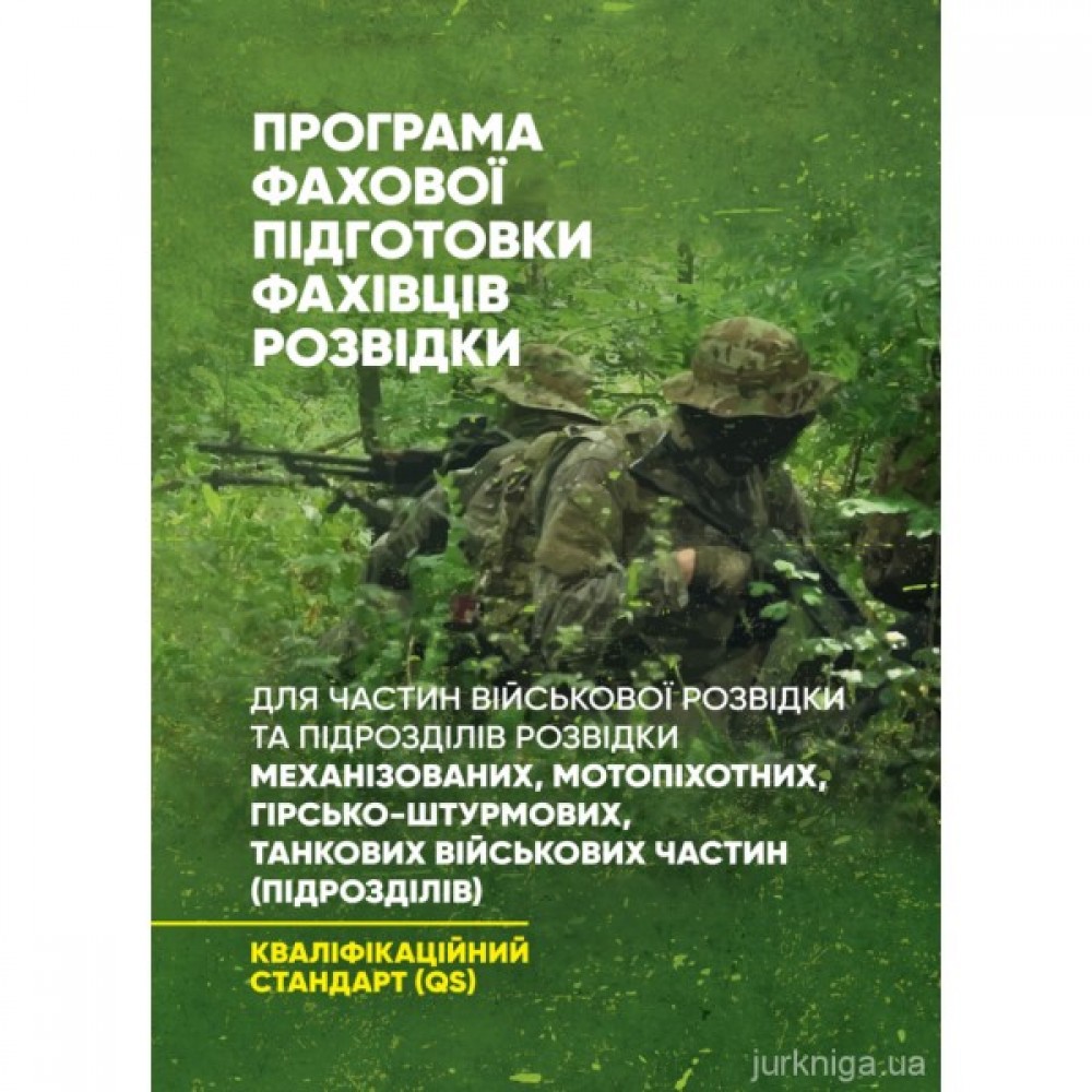 Програма фахової підготовки фахівців розвідки для частин військової розвідки та підрозділів розвідки механізованих, мотопіхотних, гірсько-штурмових, танкових військових частин (підрозділів). Кваліфікаційний стандарт Програма фахової підготовки фахівців розвідки для частин військової розвідки та підрозділів розвідки механізованих, мотопіхотних, гірсько-штурмових, танкових військових частин (підрозділів). Кваліфікаційний стандарт